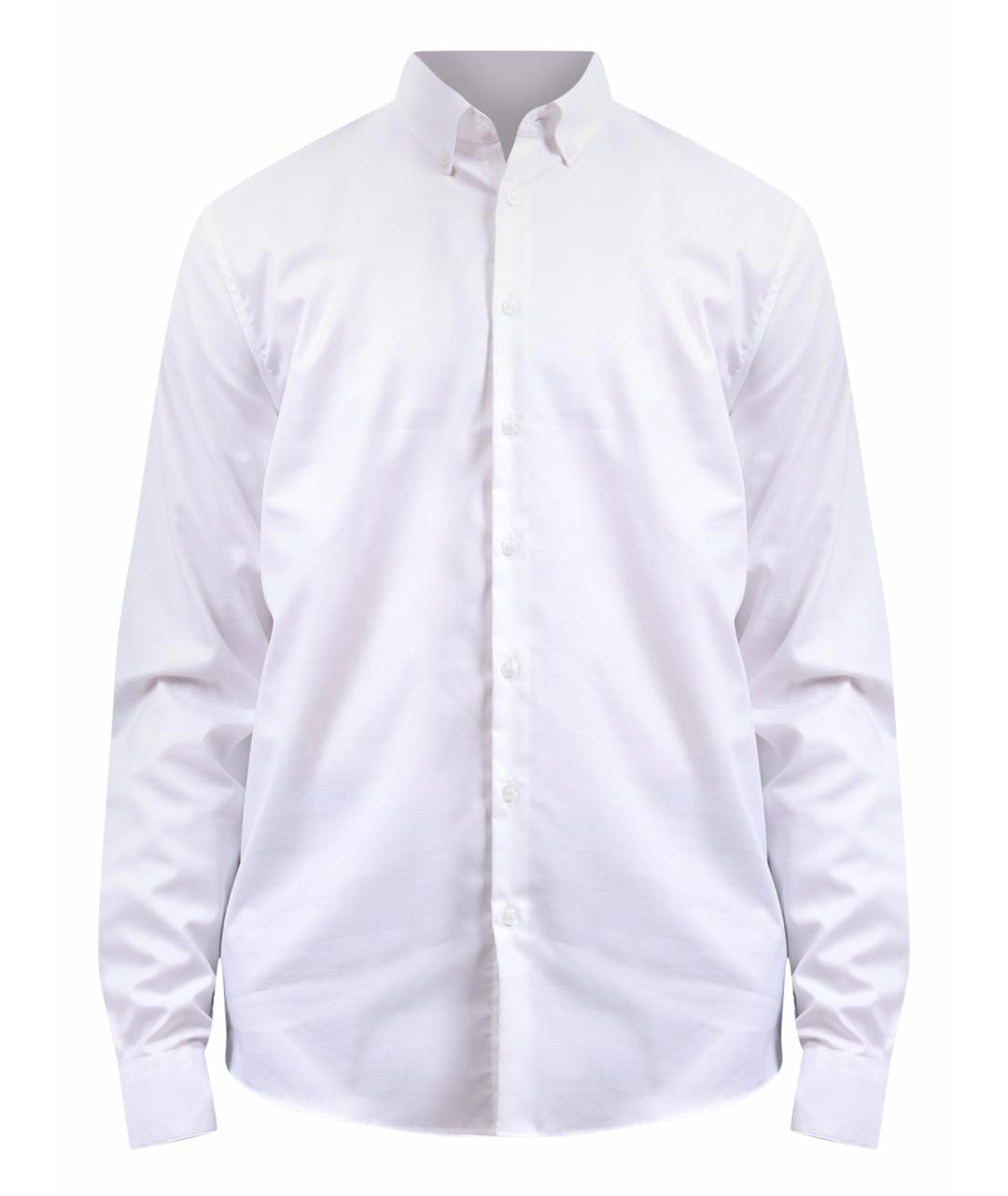 CALVIN KLEIN Белая хлопковая классическая рубашка, фото 1