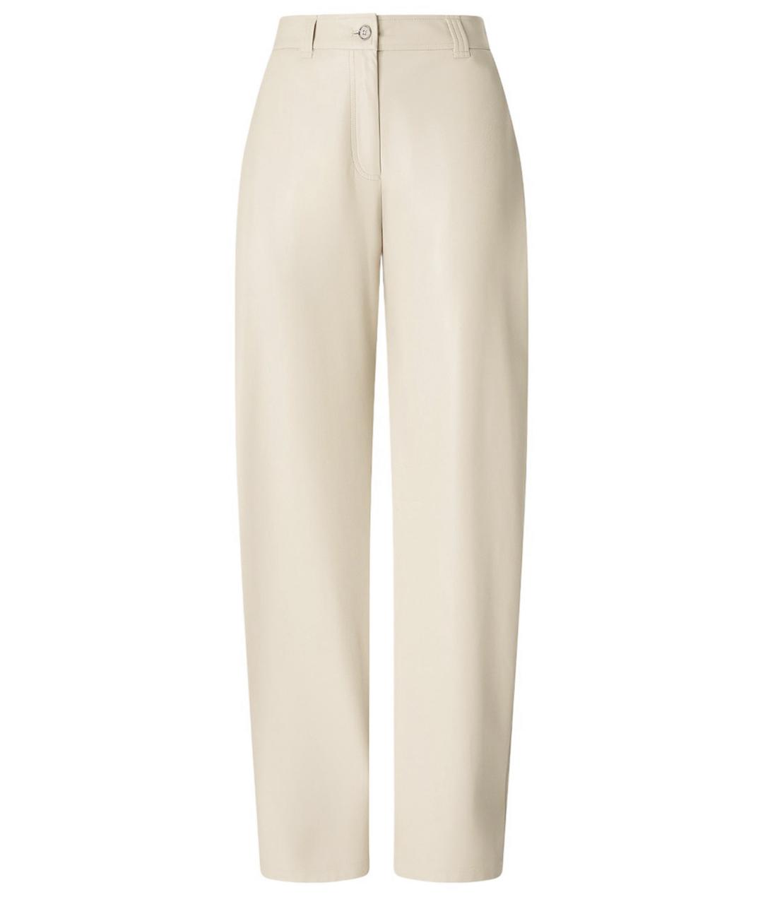 PINKO Бежевые прямые брюки, фото 1