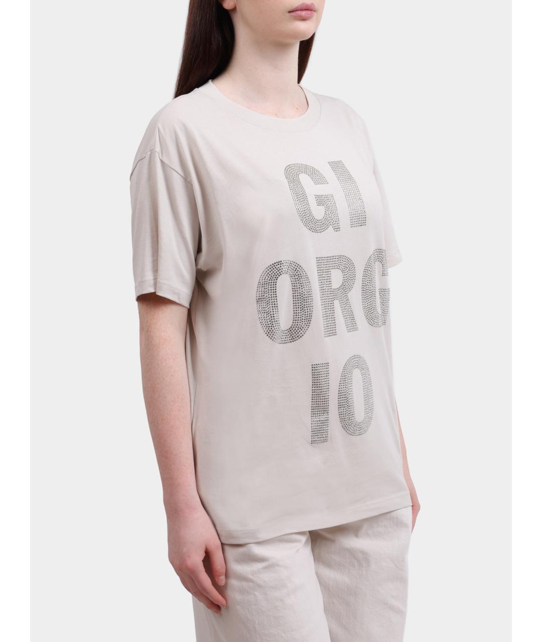 ARMANI EXCHANGE Белая хлопковая футболка, фото 4