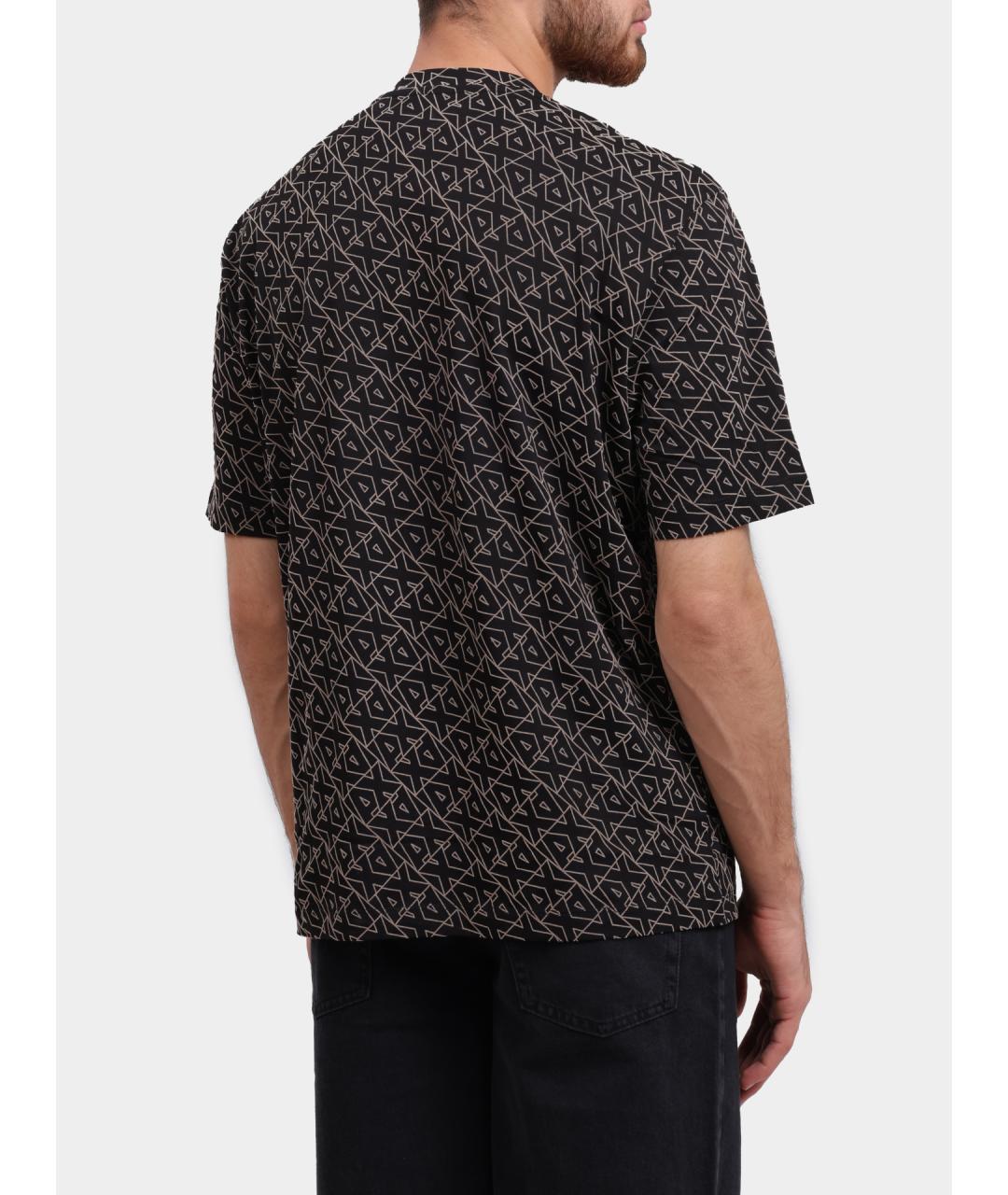 ARMANI EXCHANGE Черная хлопковая футболка, фото 4