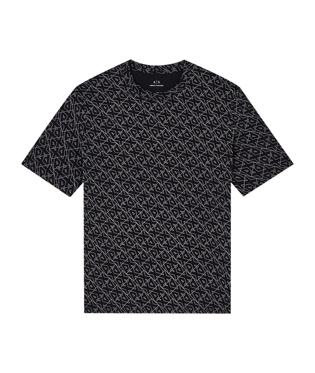 ARMANI EXCHANGE Черная хлопковая футболка, фото 1