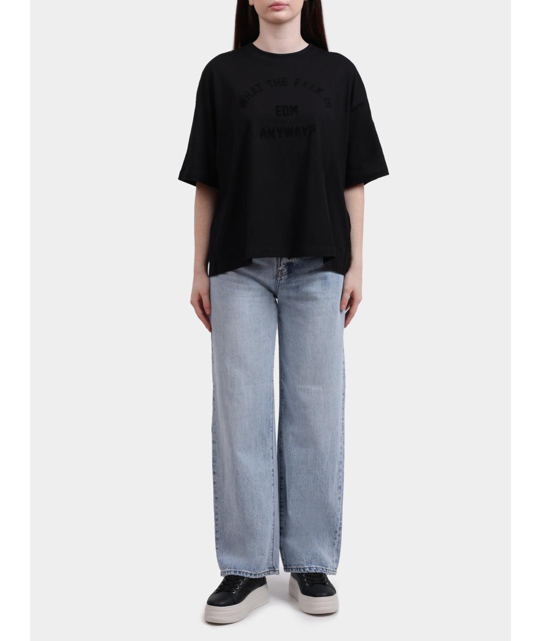 ARMANI EXCHANGE Голубые хлопковые прямые джинсы, фото 6