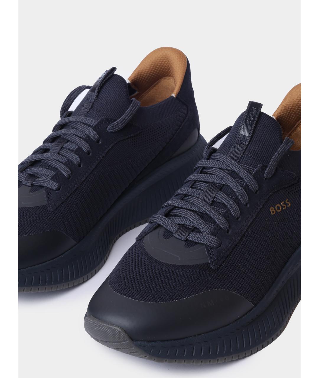 HUGO BOSS Синие высокие кроссовки / кеды, фото 4