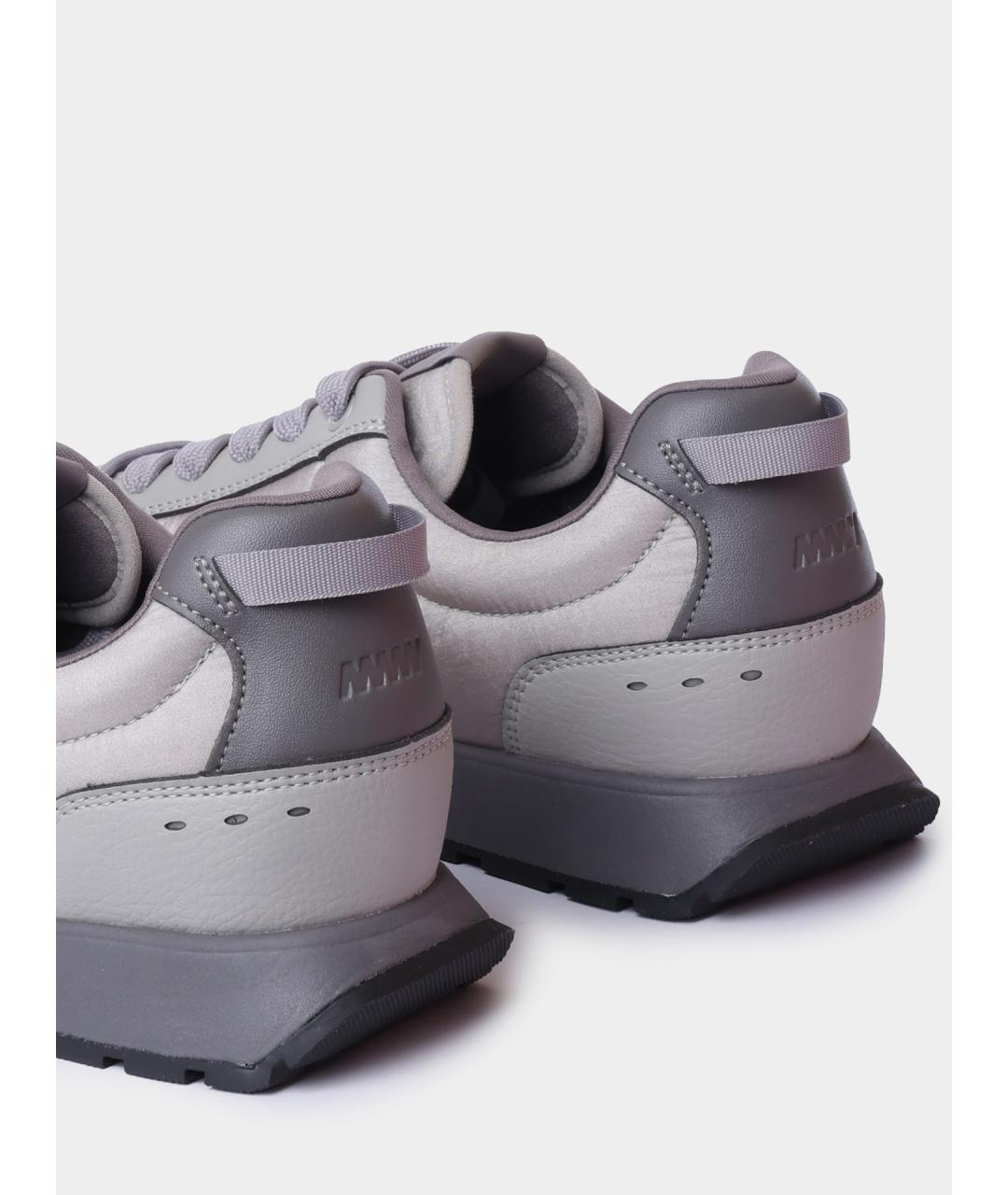 HUGO Серые текстильные высокие кроссовки / кеды, фото 5