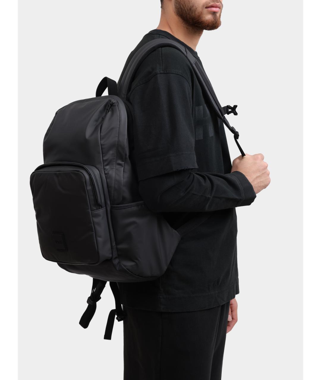HUGO BOSS Черный тканевый рюкзак, фото 2