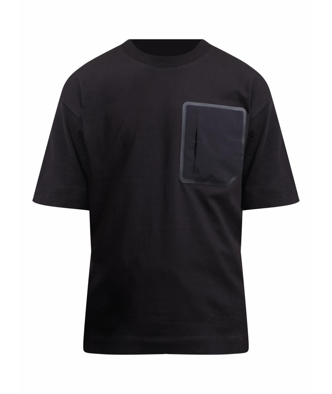 HERNO Черная хлопковая футболка, фото 1