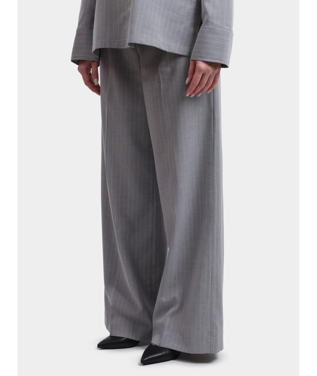 LIU JO Серые прямые брюки, фото 3