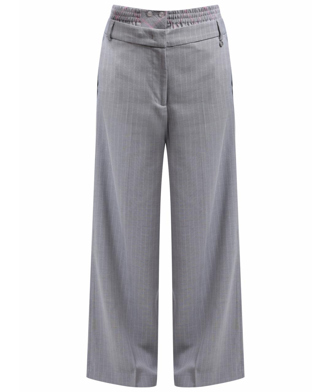 LIU JO Серые прямые брюки, фото 1
