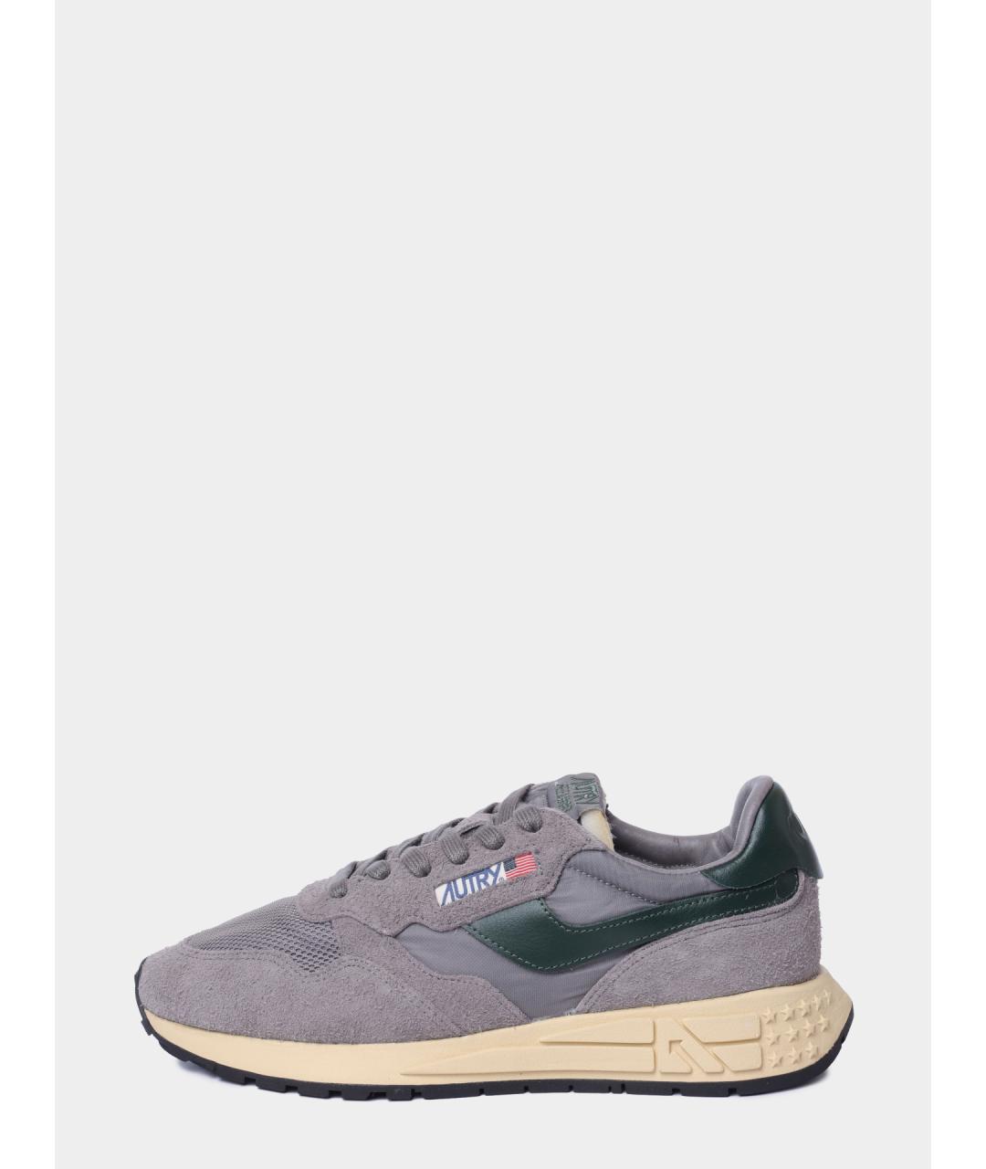 AUTRY Серые замшевые низкие кроссовки / кеды, фото 2