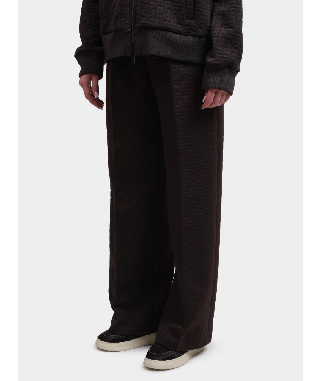 PESERICO Коричневые прямые брюки, фото 3