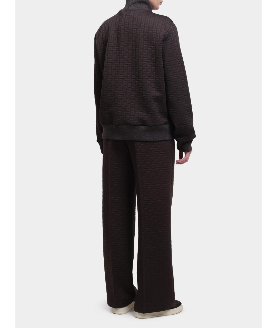 PESERICO Коричневые прямые брюки, фото 5