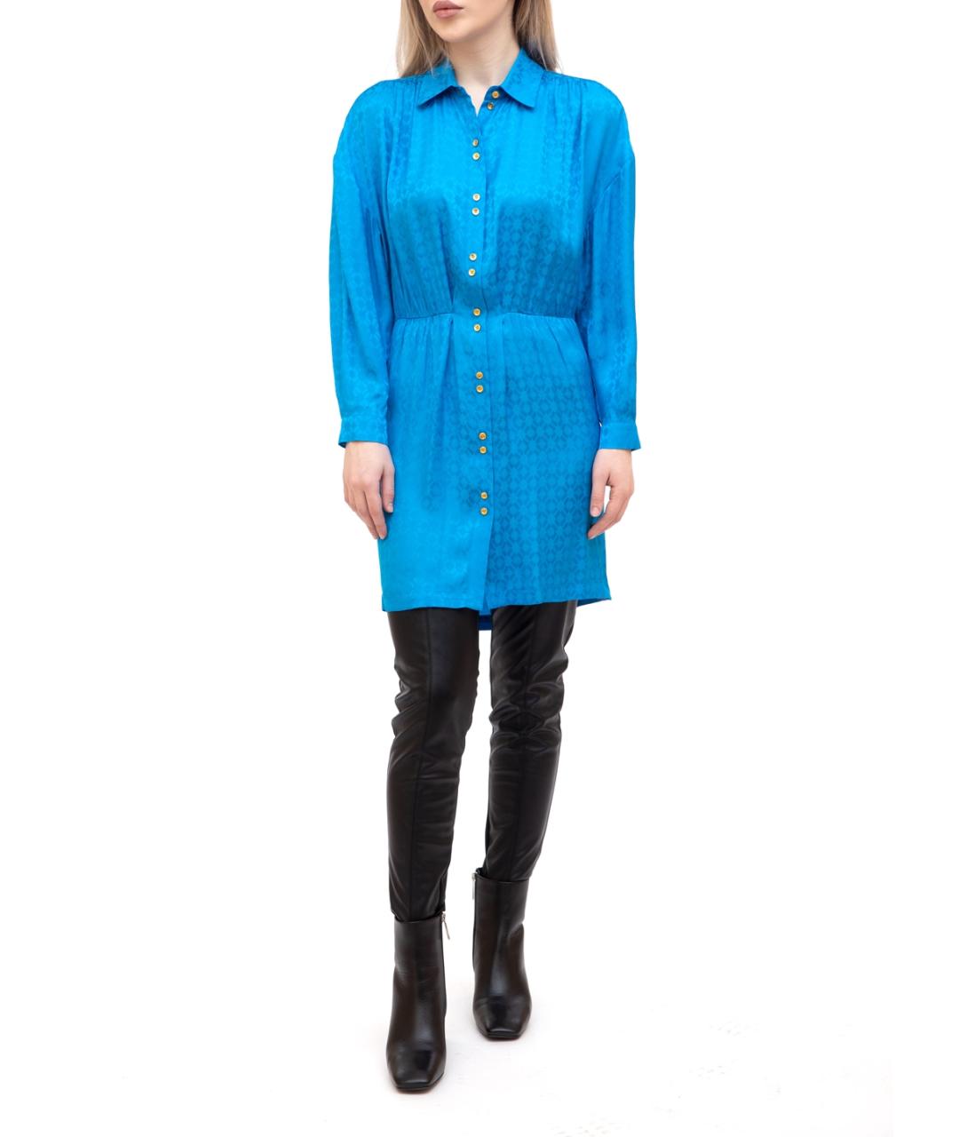 PINKO Синее повседневное платье, фото 2