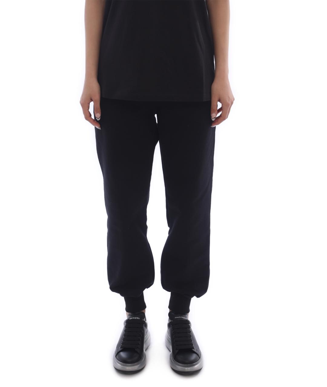 ALEXANDER MCQUEEN Черные хлопковые спортивные брюки и шорты, фото 1