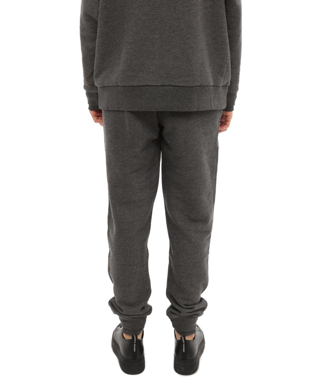 ARMANI EXCHANGE Серые хлопковые прямые брюки, фото 4