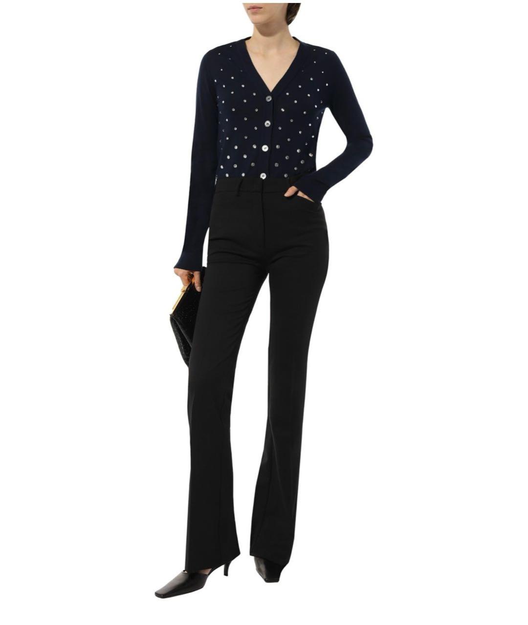 NO. 21 Темно-синий шерстяной кардиган, фото 5