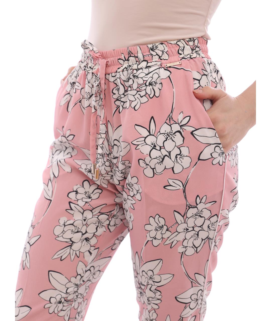 LIU JO Розовые прямые брюки, фото 5