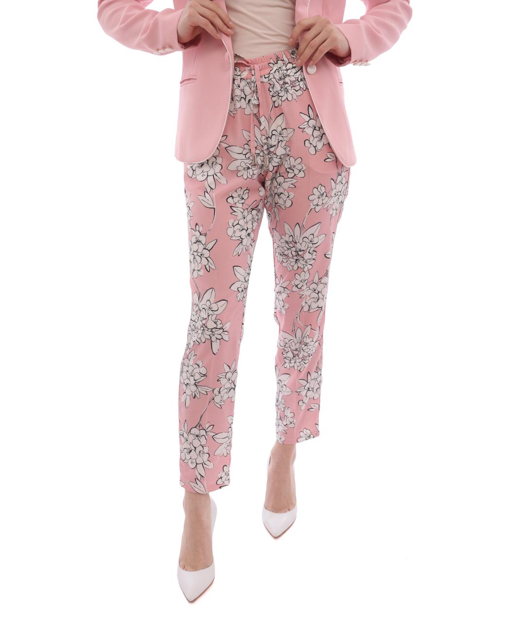 LIU JO Розовые прямые брюки, фото 2