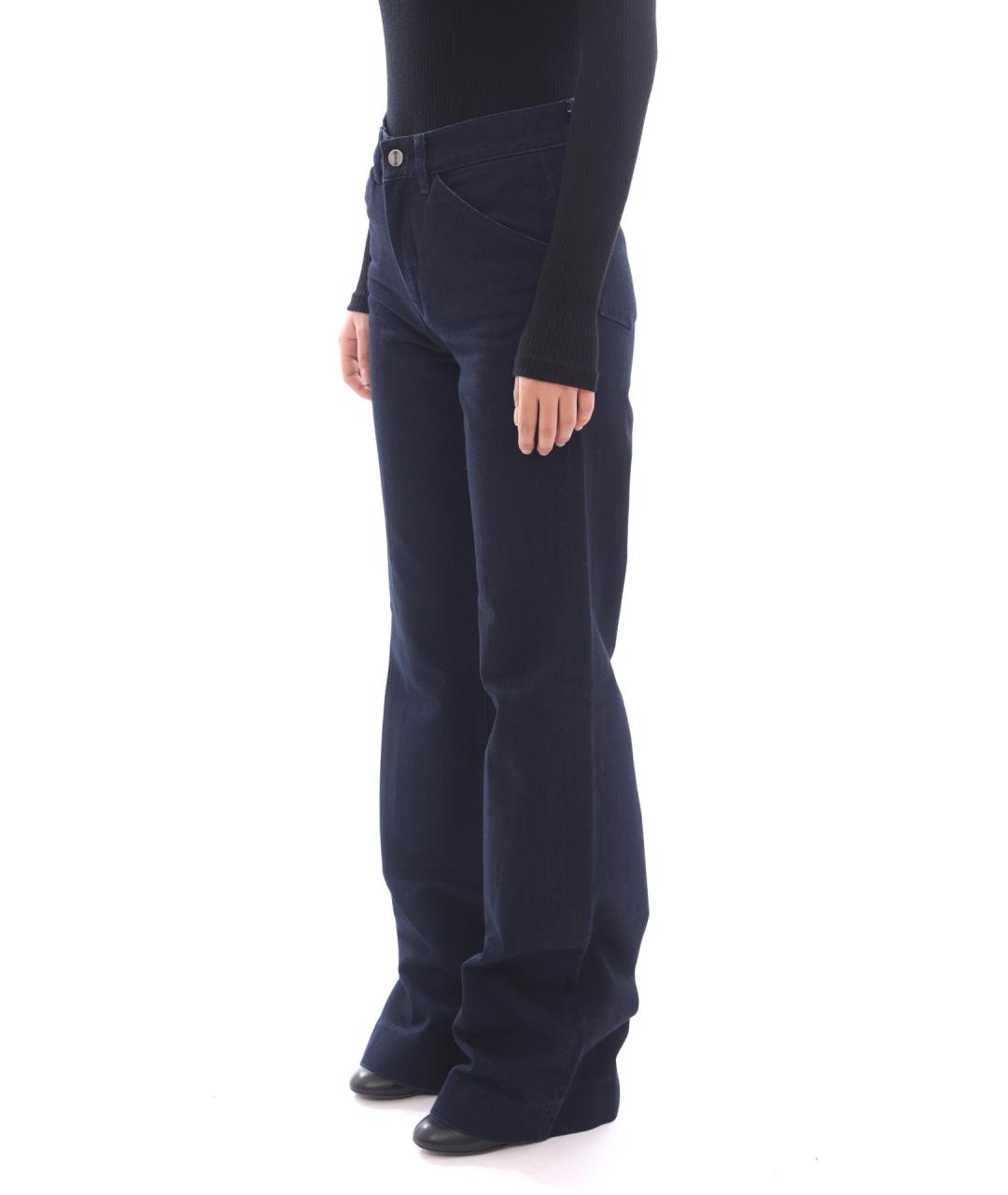 VICTORIA BECKHAM Темно-синие прямые джинсы, фото 3