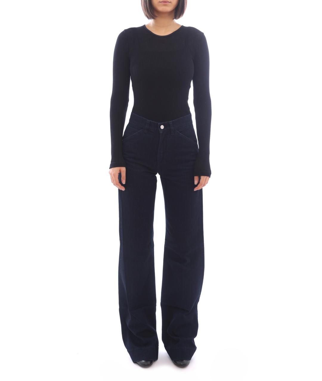 VICTORIA BECKHAM Темно-синие прямые джинсы, фото 2