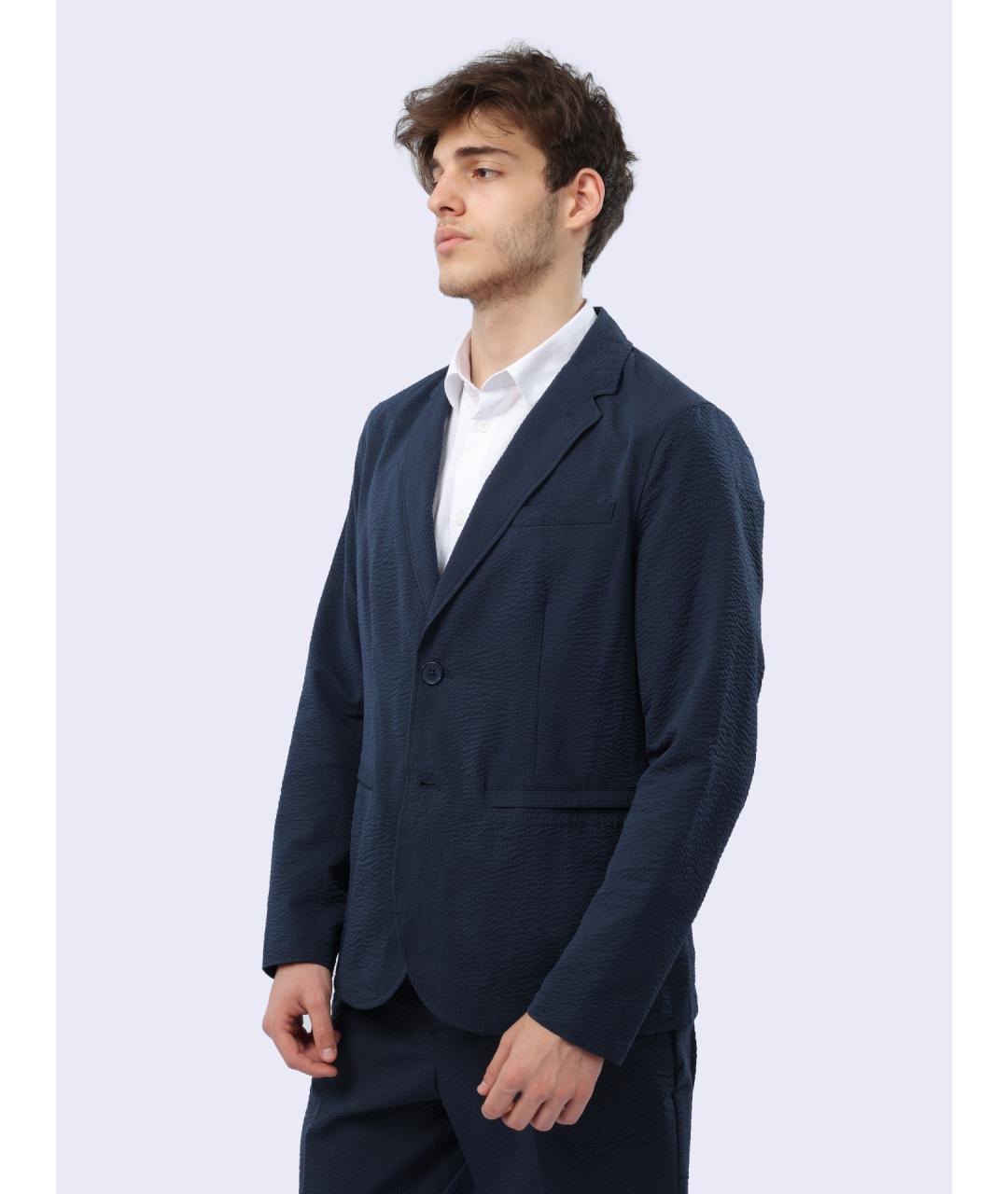 ARMANI EXCHANGE Темно-синий пиджак, фото 4