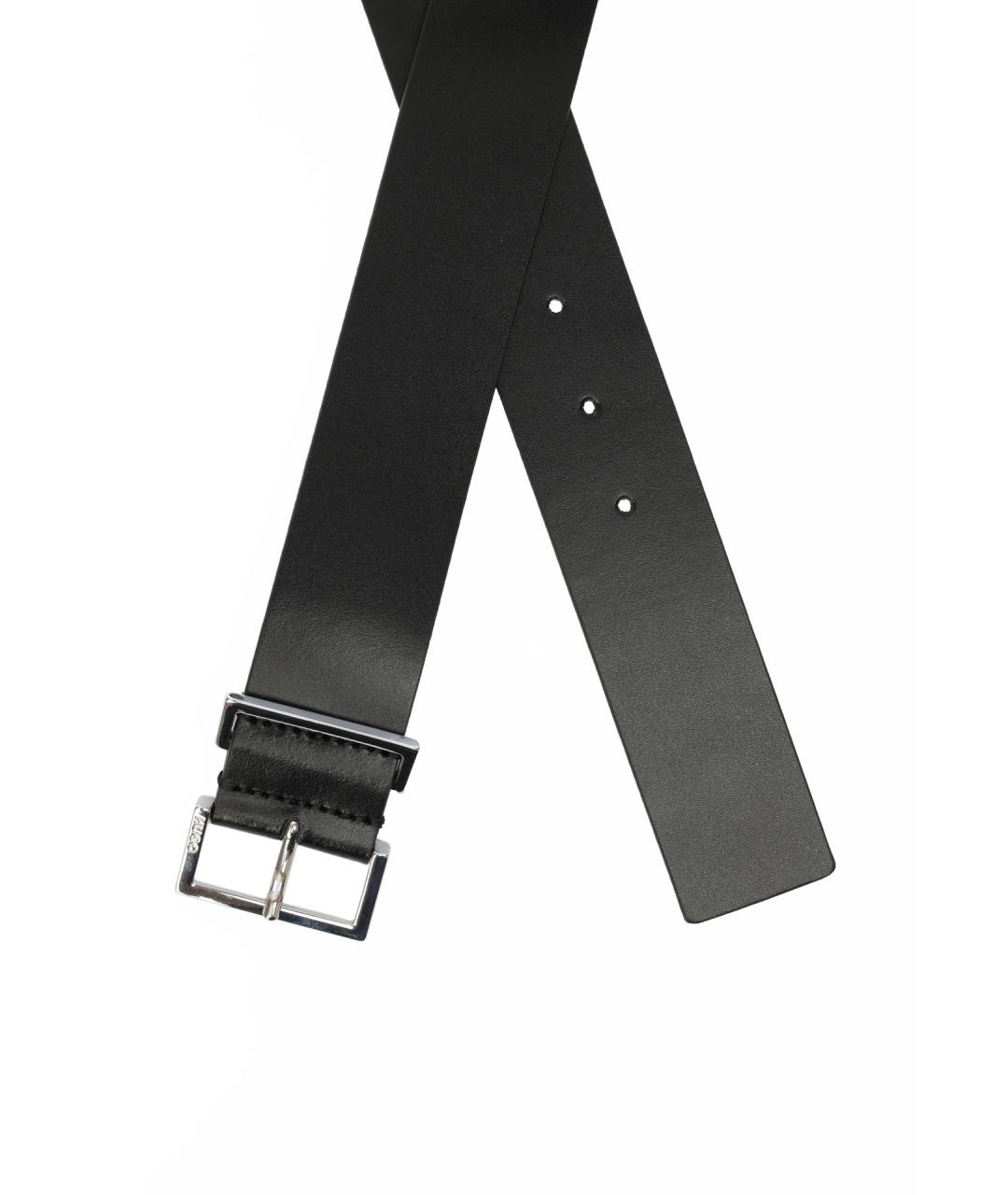 HUGO Черный ремень, фото 2