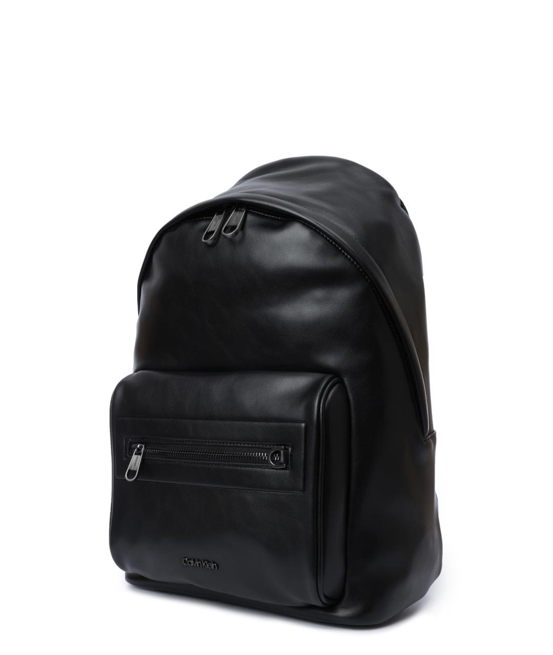 CALVIN KLEIN Черный рюкзак из искусственной кожи, фото 2