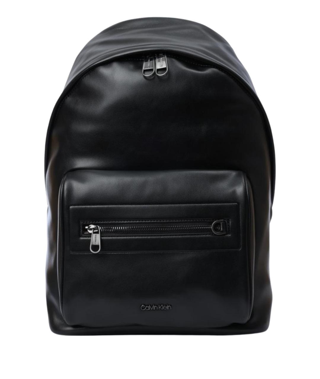 CALVIN KLEIN Черный рюкзак из искусственной кожи, фото 1