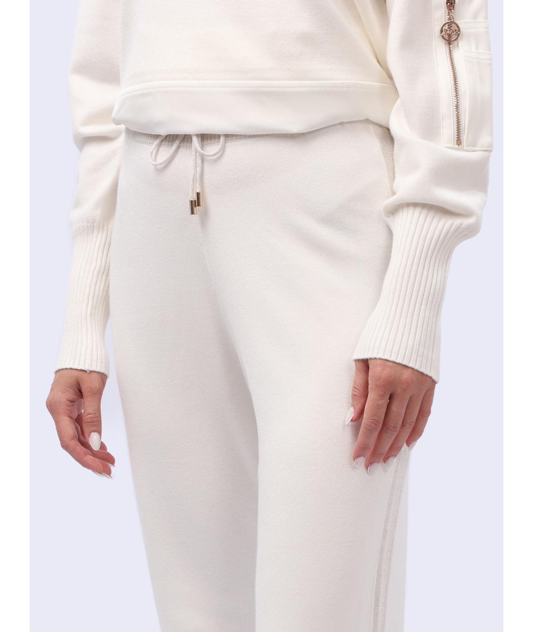 LIU JO Белые прямые брюки, фото 4