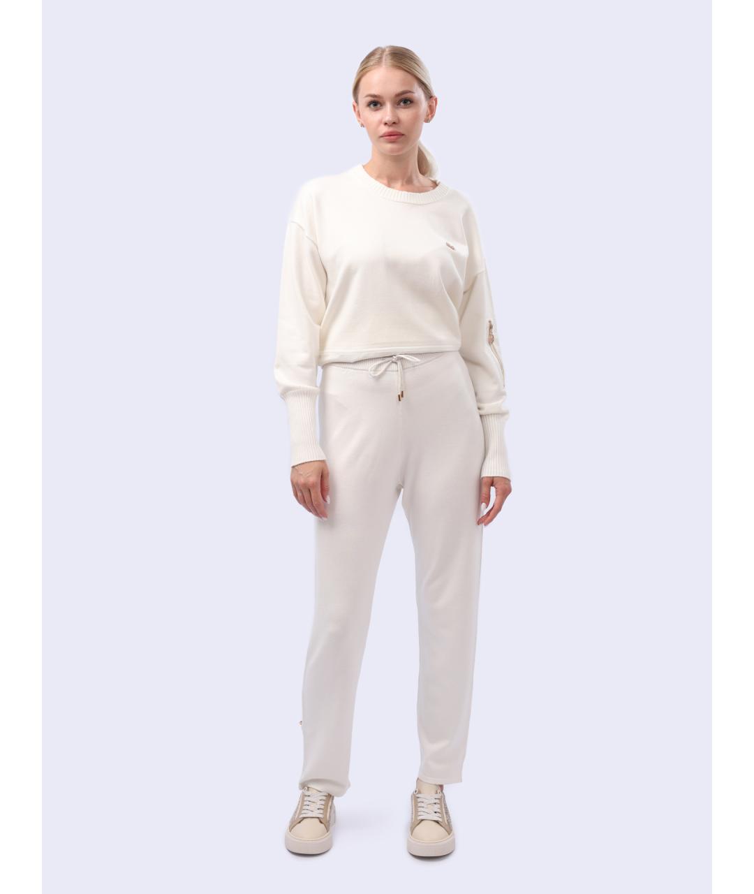 LIU JO Белые прямые брюки, фото 2