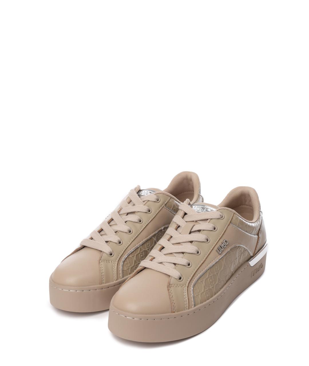 LIU JO Бежевые кеды, фото 2