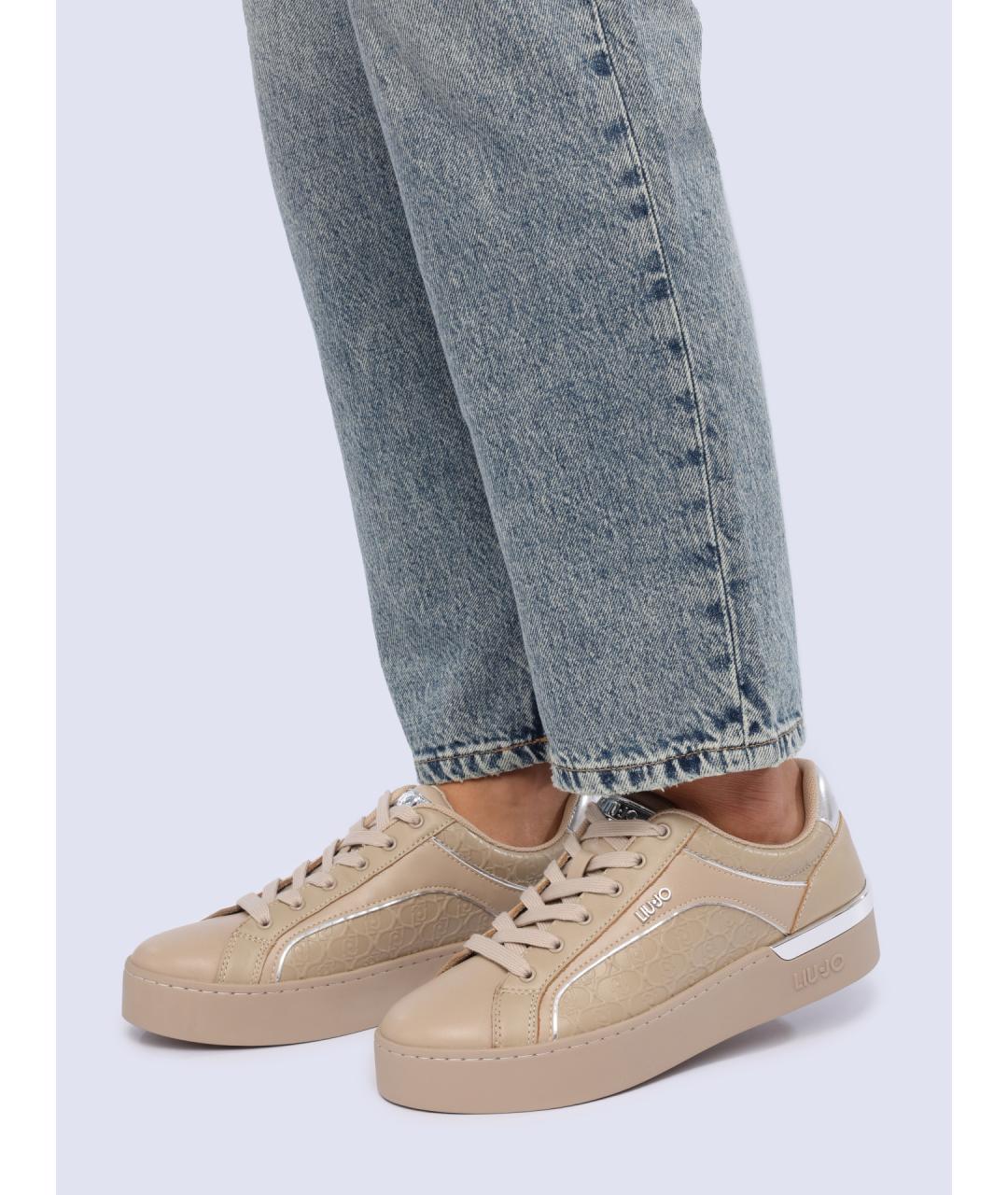 LIU JO Бежевые кеды, фото 7