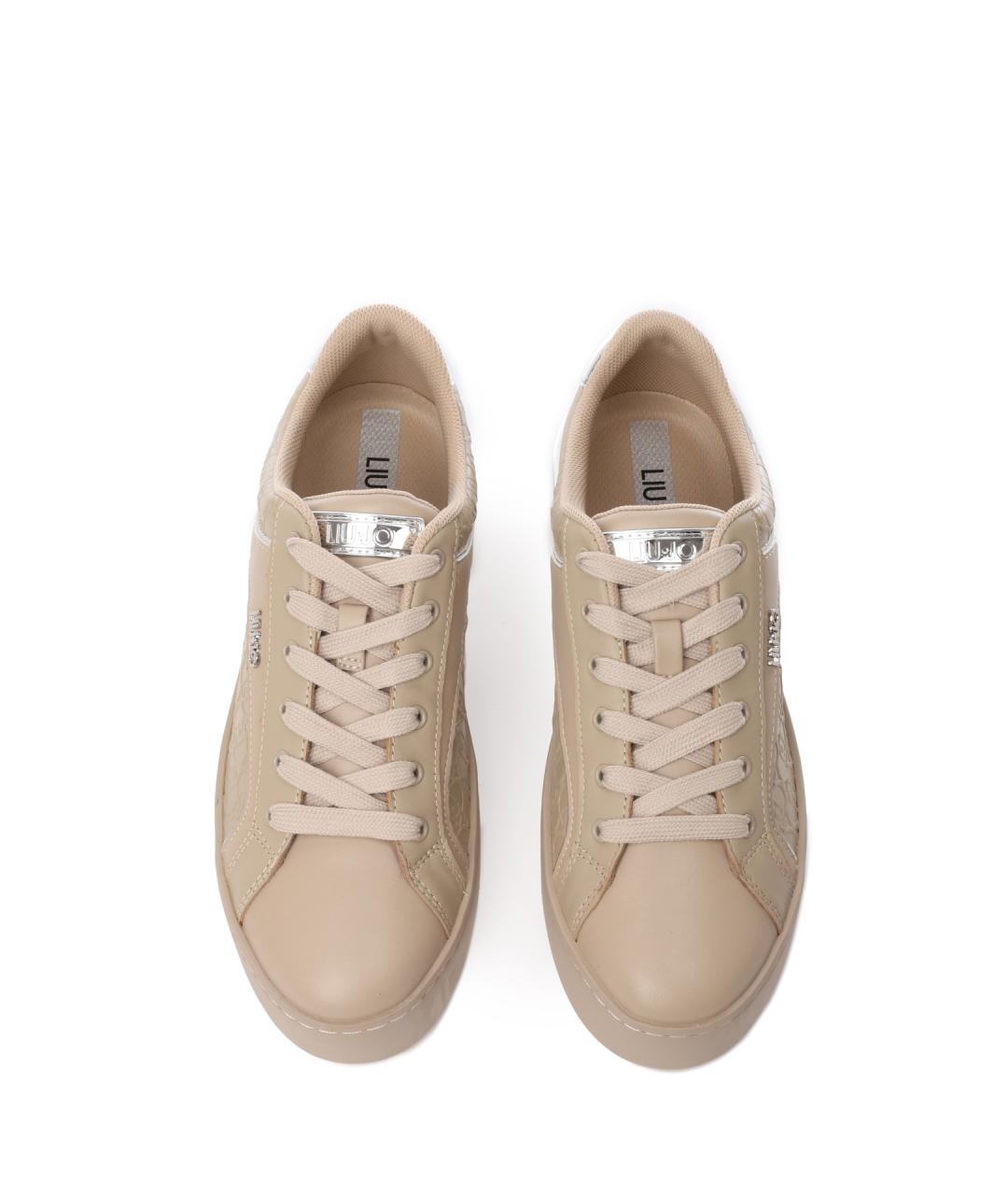 LIU JO Бежевые кеды, фото 5