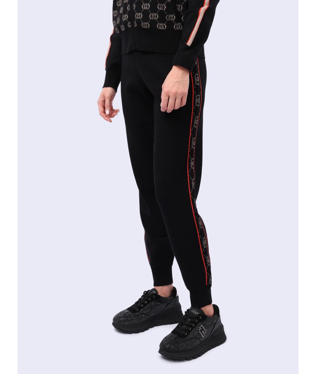 LIU JO Черные прямые брюки, фото 3