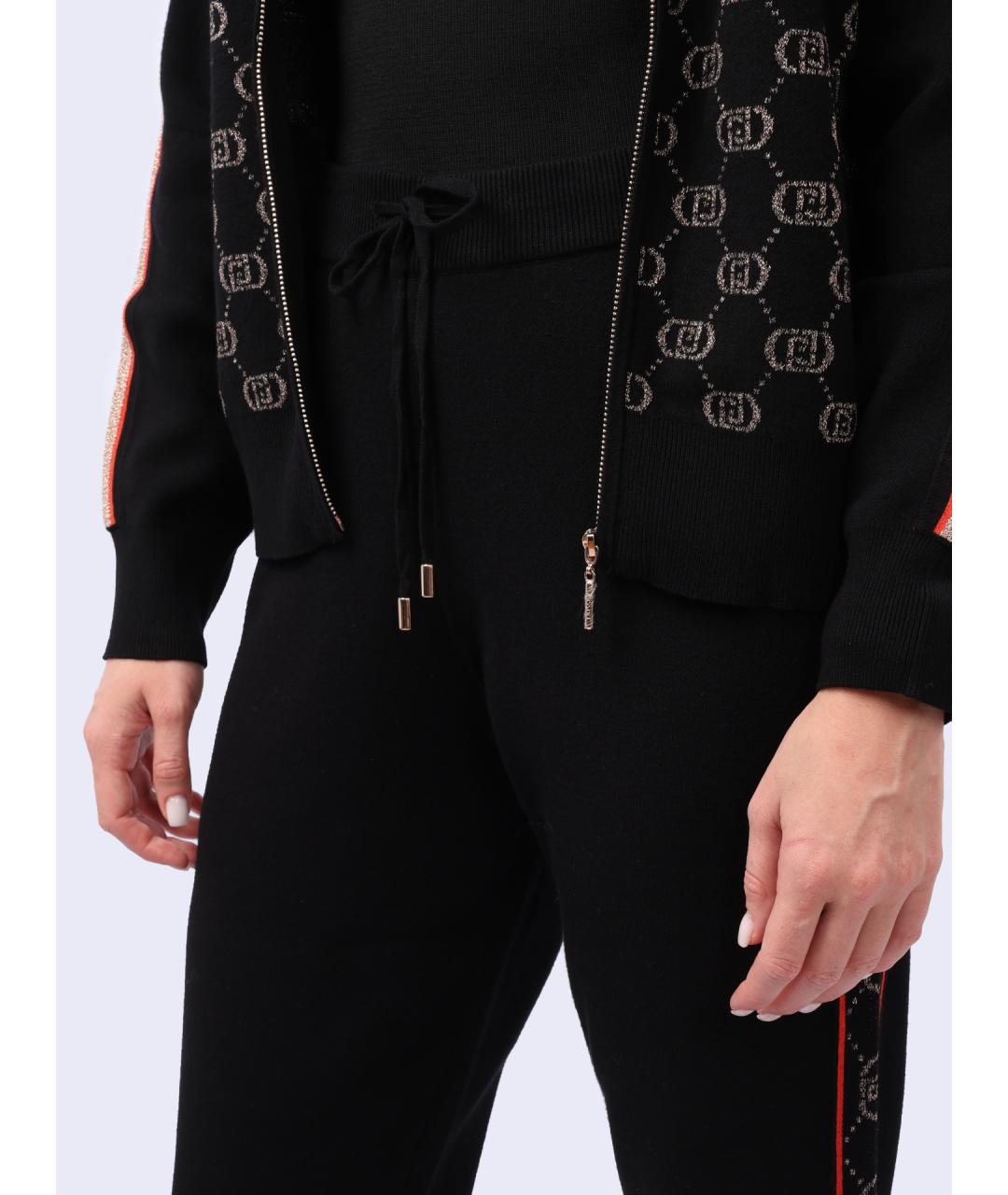 LIU JO Черные прямые брюки, фото 5