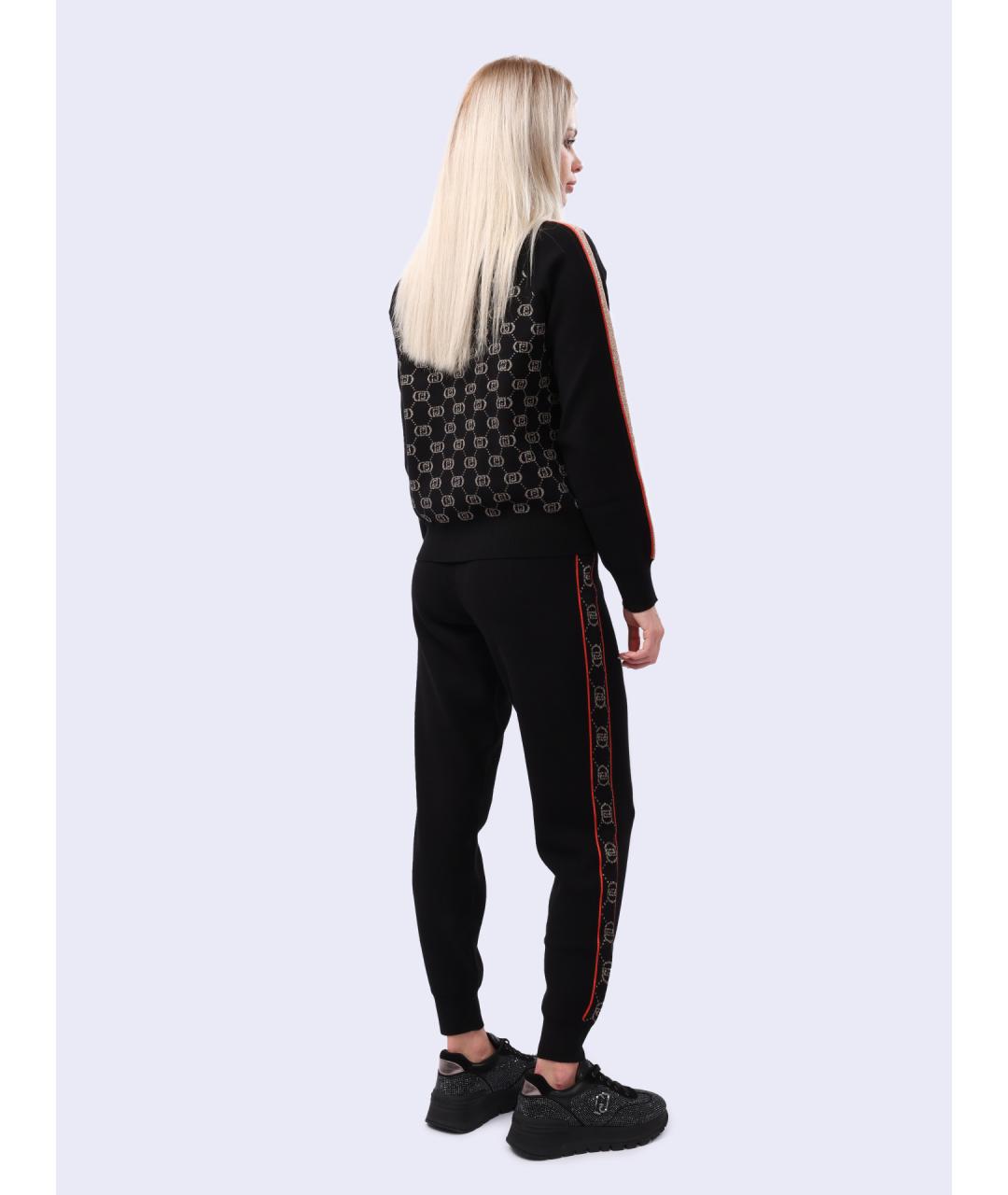 LIU JO Черные прямые брюки, фото 4