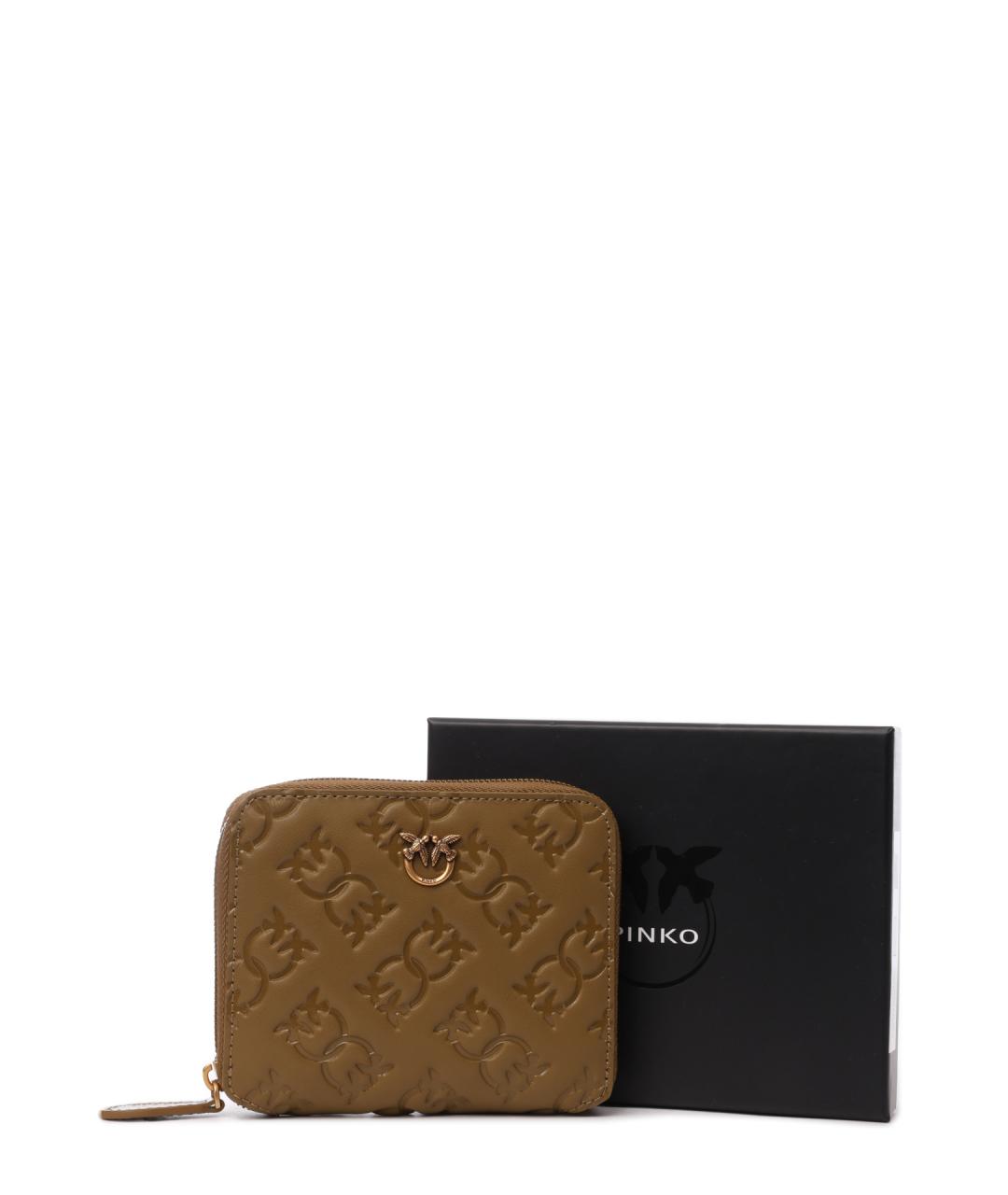 PINKO Зеленый кожаный кошелек, фото 5