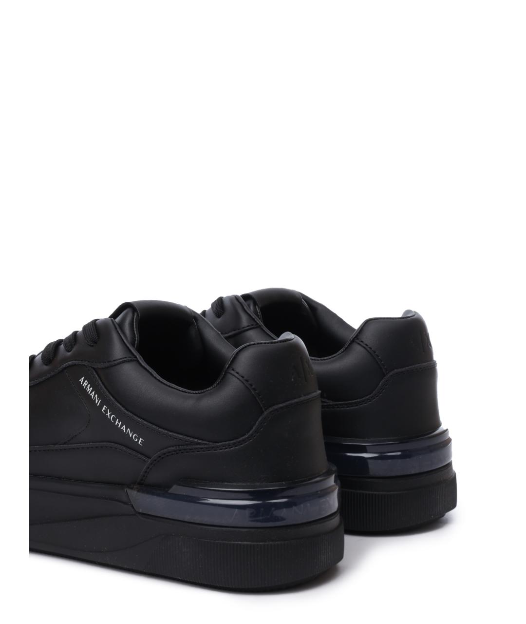 ARMANI EXCHANGE Черные низкие кроссовки / кеды, фото 6