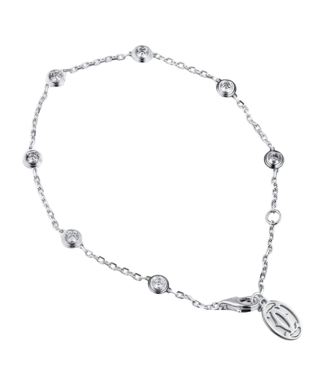 CARTIER Серебрянный браслет из белого золота, фото 1