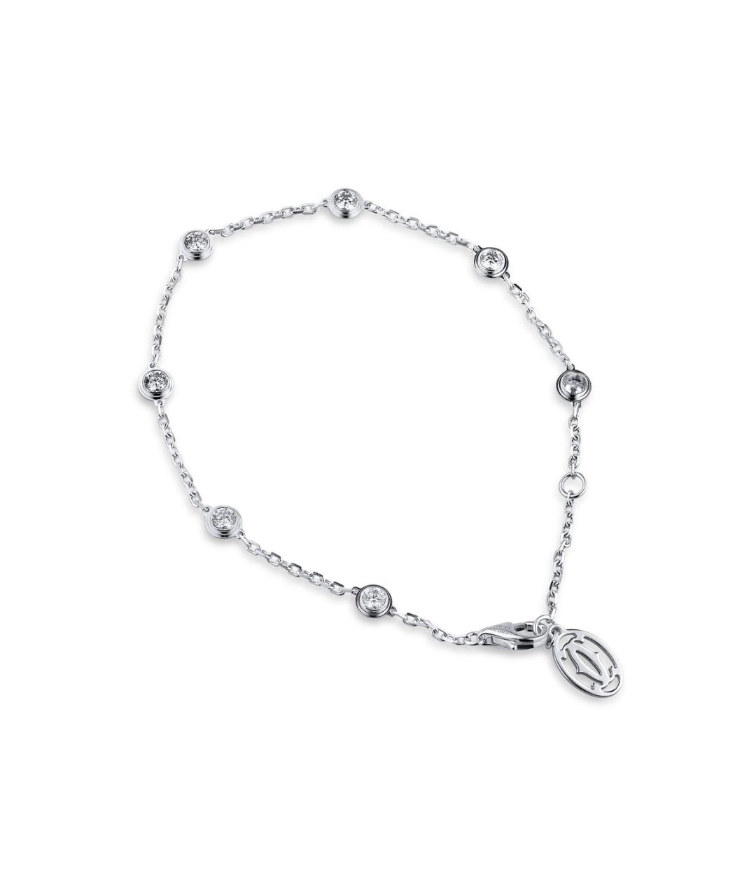 CARTIER Серебрянный браслет из белого золота, фото 3