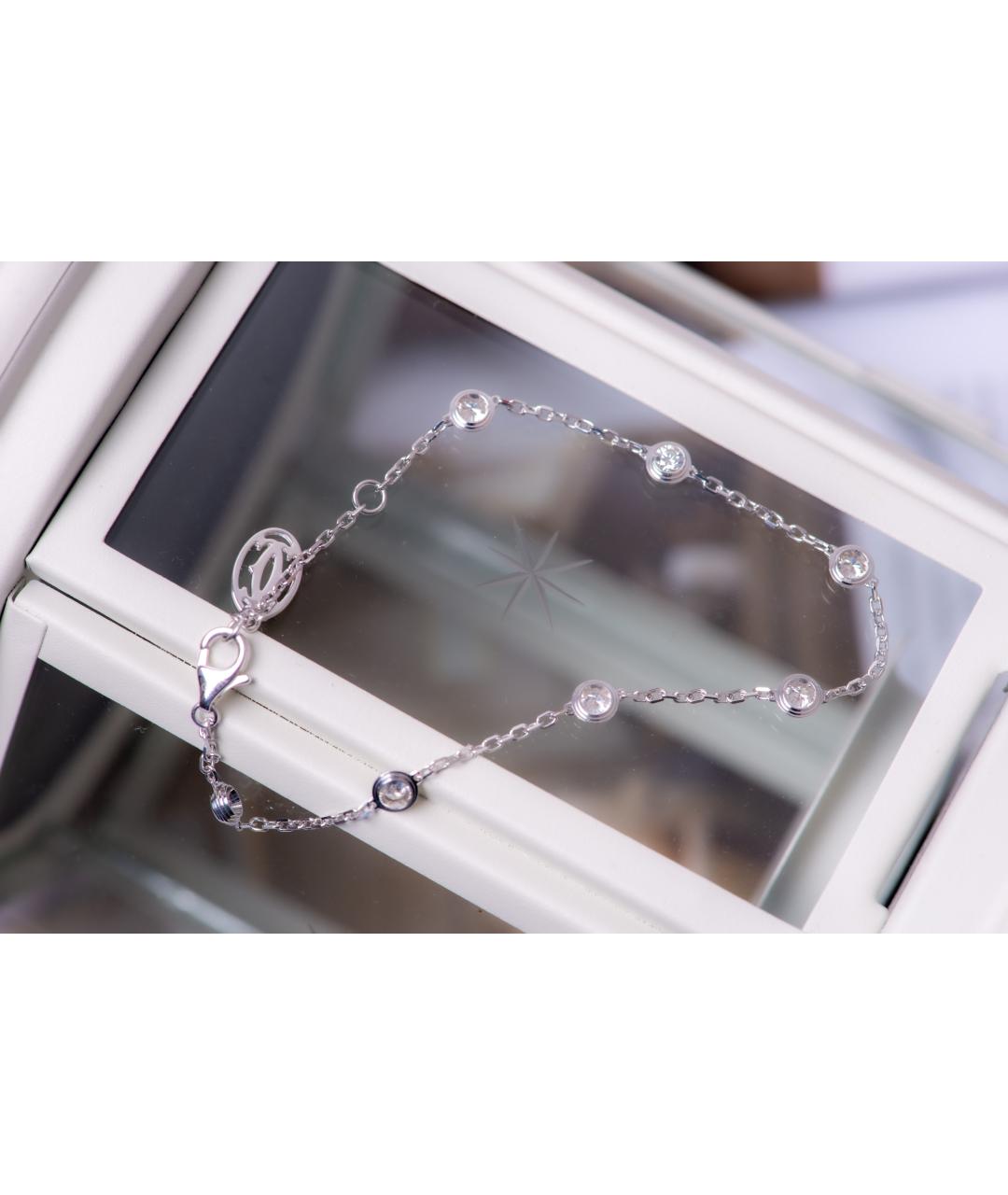 CARTIER Серебрянный браслет из белого золота, фото 2