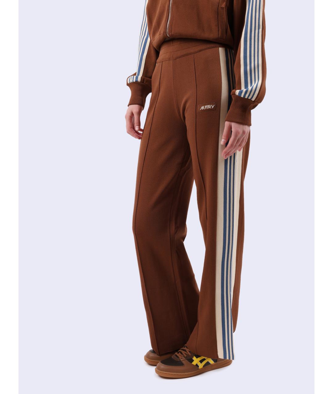 AUTRY Коричневые прямые брюки, фото 5