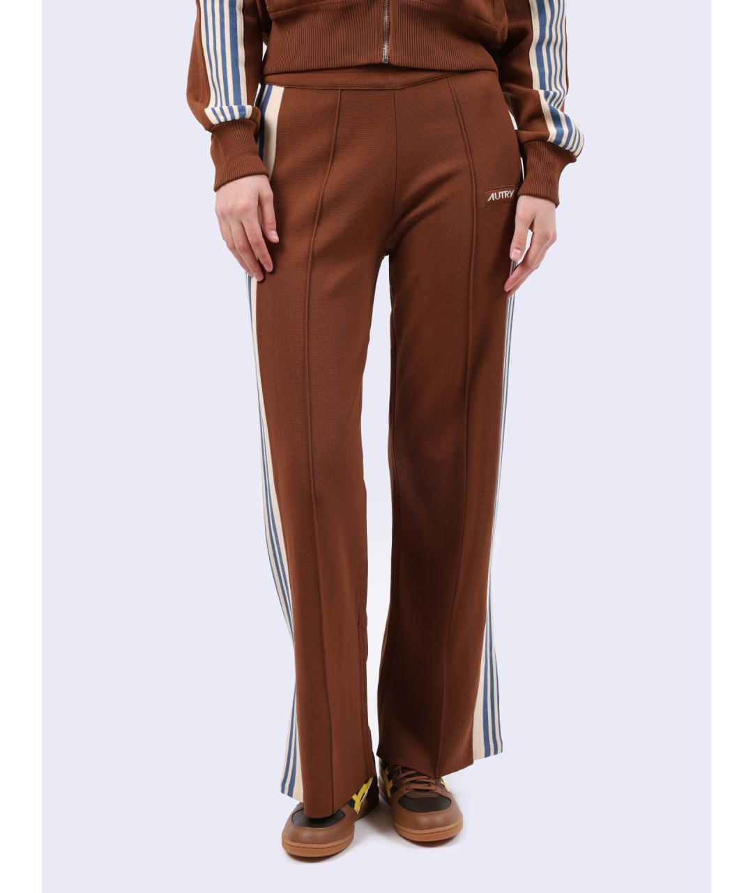 AUTRY Коричневые прямые брюки, фото 6