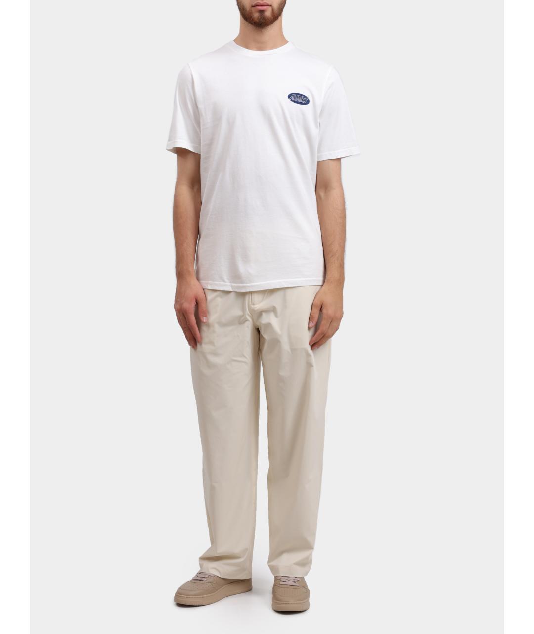 AUTRY Белая хлопковая футболка, фото 2