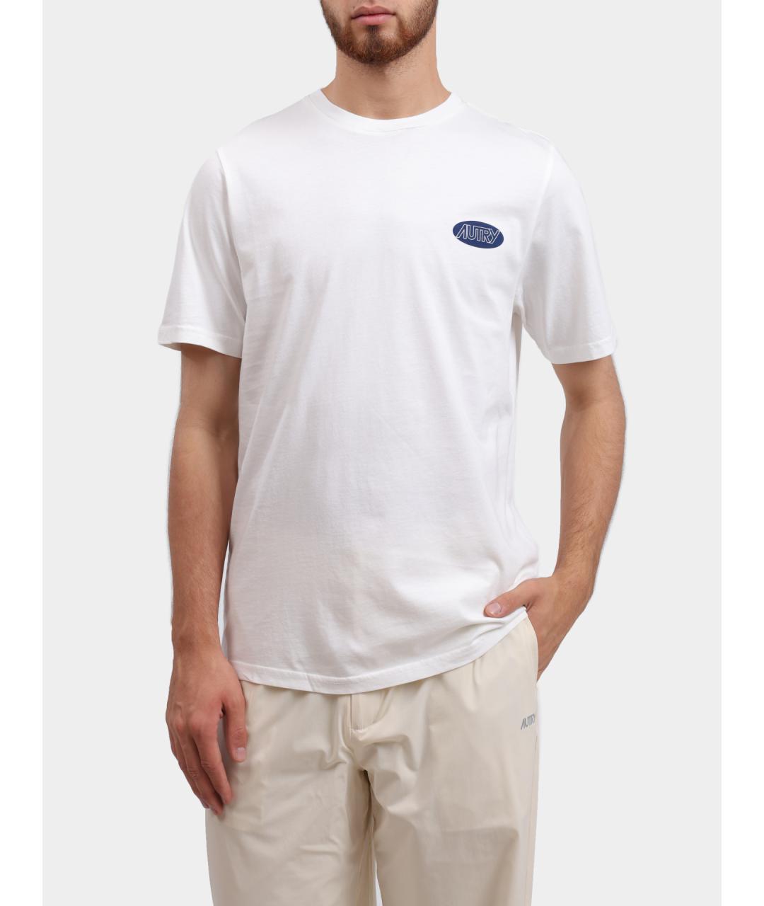 AUTRY Белая хлопковая футболка, фото 5