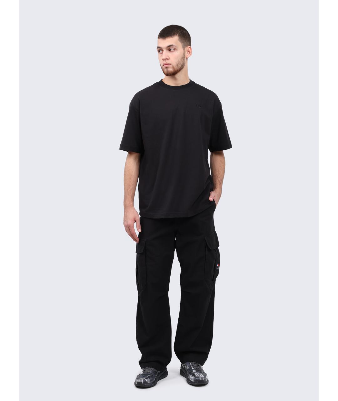 DIESEL Черная хлопковая футболка, фото 2