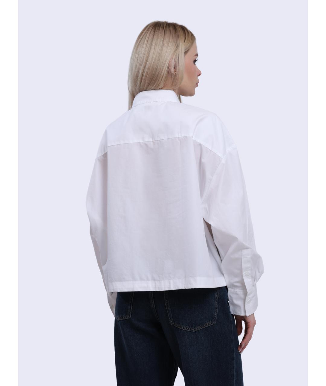 TOMMY HILFIGER Белая хлопковая рубашка, фото 5