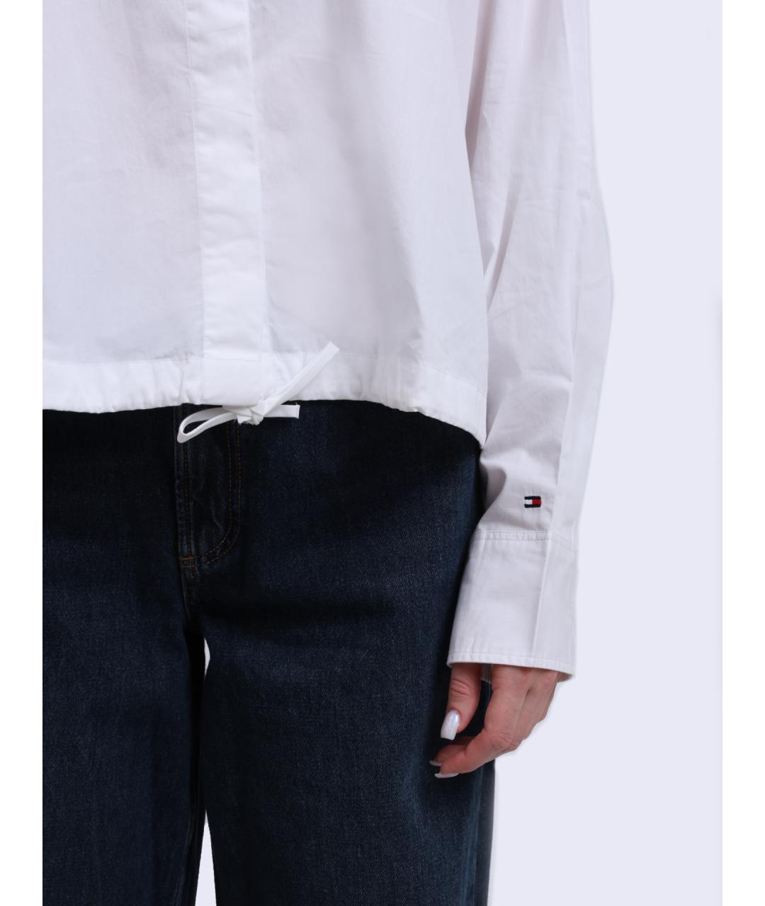 TOMMY HILFIGER Белая хлопковая рубашка, фото 4