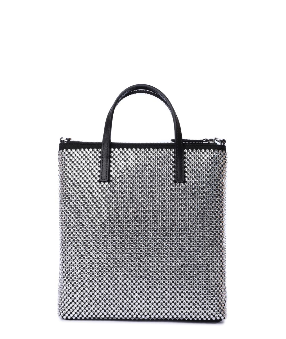 PINKO Серебряная сумка тоут, фото 5