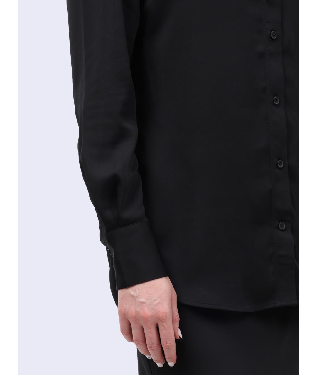 CALVIN KLEIN Черная хлопковая рубашка, фото 4