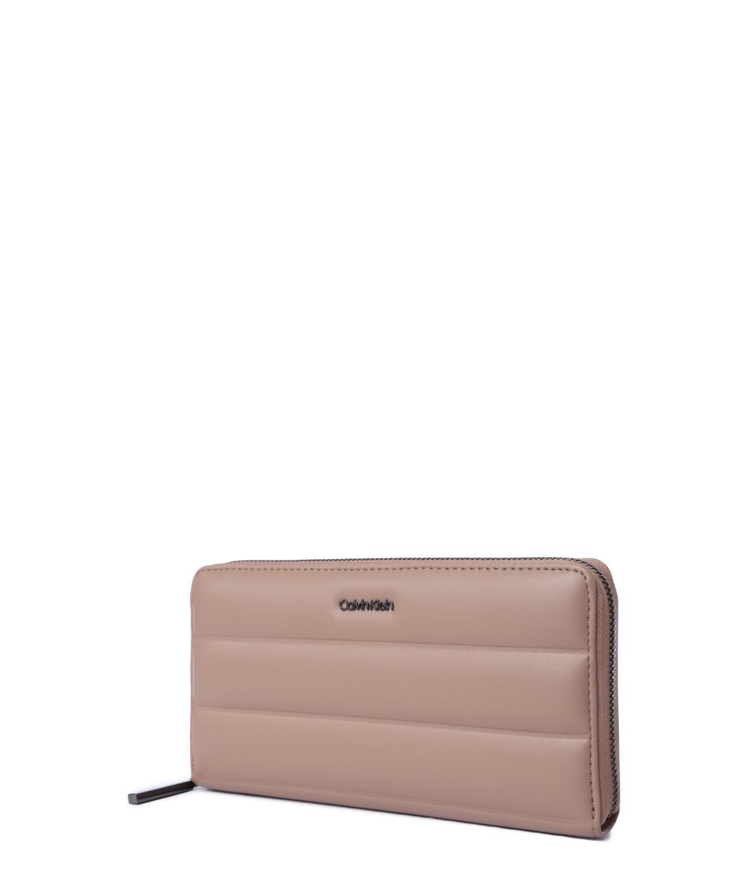 CALVIN KLEIN Бежевый кошелек из искусственной кожи, фото 2